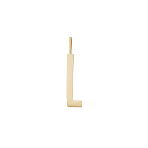 Anhänger 16mm, A-Z - Gold matt