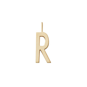 Anhänger 16mm, A-Z - Gold matt