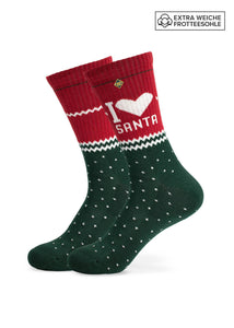 Socken „I love Santa“