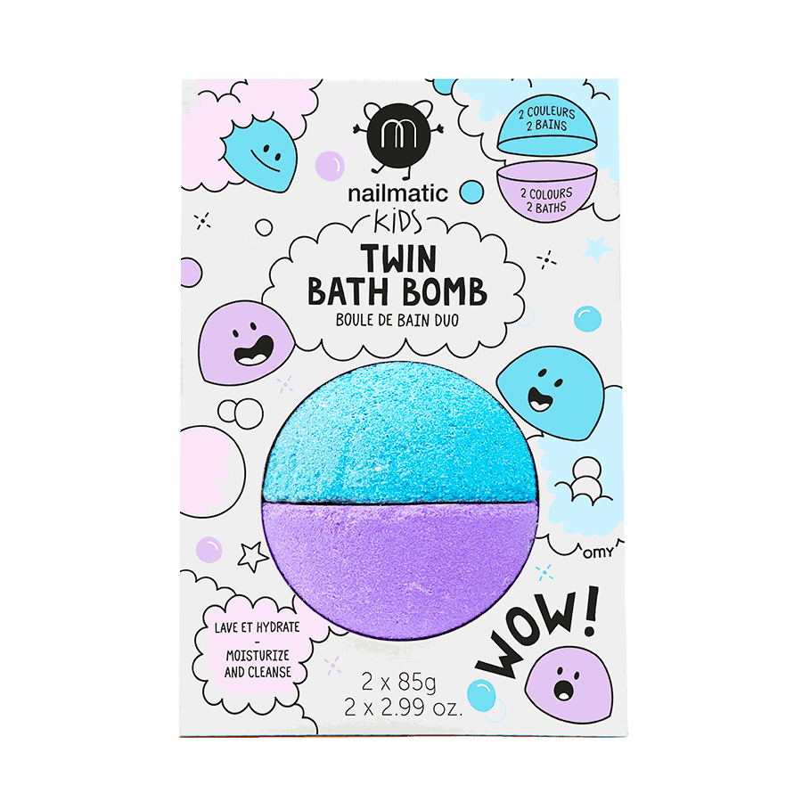 Doppelbadebombe Blau & Violett