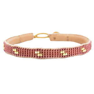 Zip Armband - antique rose