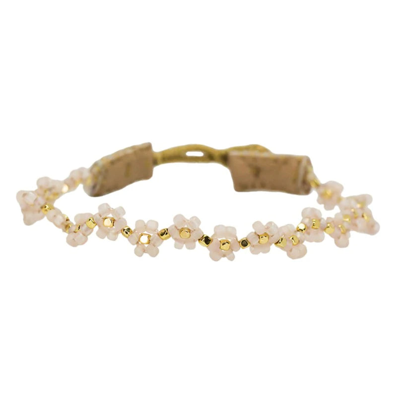 Cap Flower Armband - blush