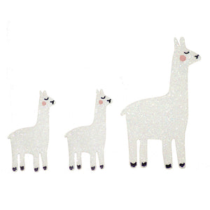 zum Kleben - Glitter Lamas