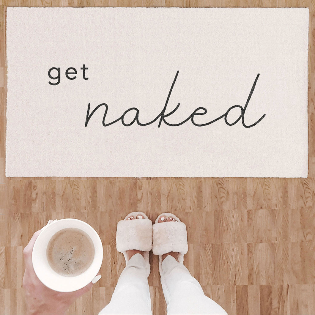 Waschbare Fußmatte Get Naked