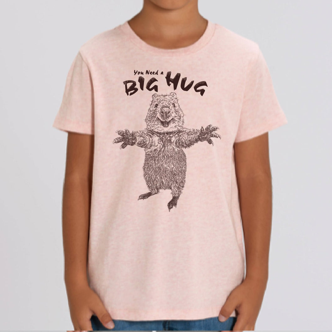 T-shirt - you need a BIG HUG rosa
