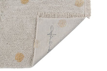 Lade das Bild in den Galerie-Viewer, Washable rug Hippy Dots Natural
