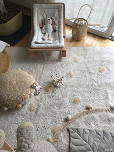 Washable rug Hippy Dots Natural