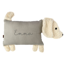 Load image into Gallery viewer, Kuschelhund - Beige mit Stick
