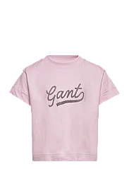 GANT Script SS T-Shirt - winsome orchid