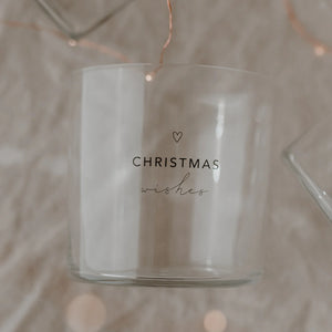 Trinkglas Christmas schwarz im 2er Set