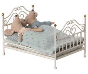 Vintage Bett, Mikro - weiß