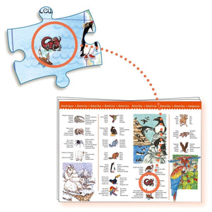 Wimmelpuzzle Tiere der Erde