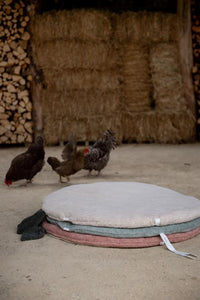 Krabbeldecke rund Dijon Daily - sand