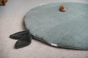 Krabbeldecke rund Dijon Daily - shadow green