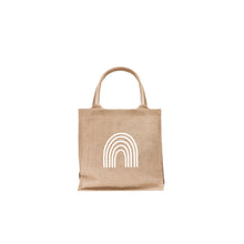 Load image into Gallery viewer, Mini Jute Shopper Regenbogen im 2er Set
