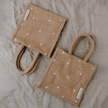 Lade das Bild in den Galerie-Viewer, Mini Jute Shopper Sterne im 2er Set
