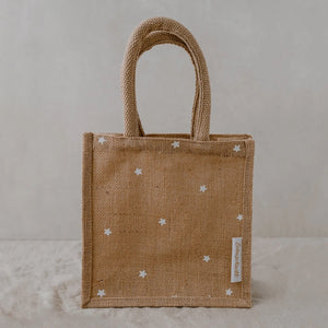 Mini Jute Shopper Sterne im 2er Set