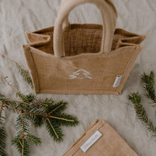 Load image into Gallery viewer, Mini Jute Shopper Stern &amp; Tanne im 2er Set

